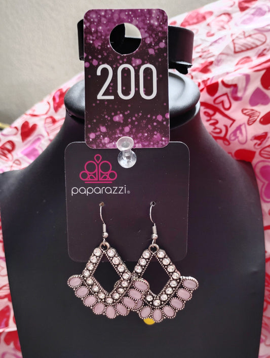 Just beam pink earrings