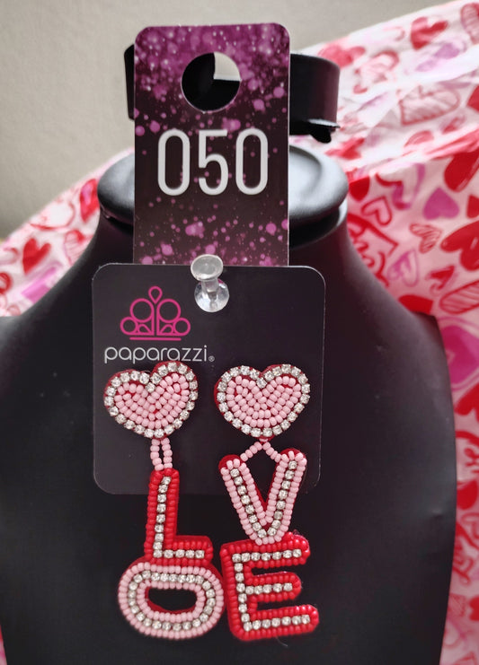 Love heart earrings