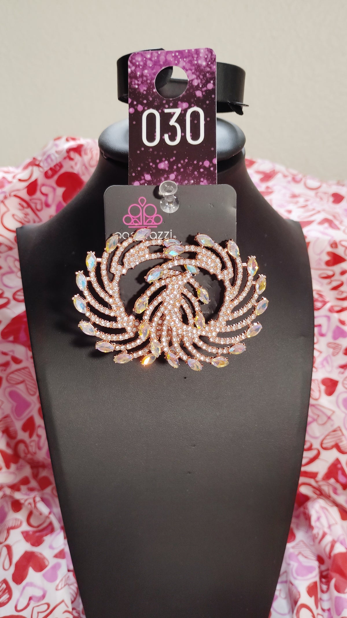 Fanfare copper earrings