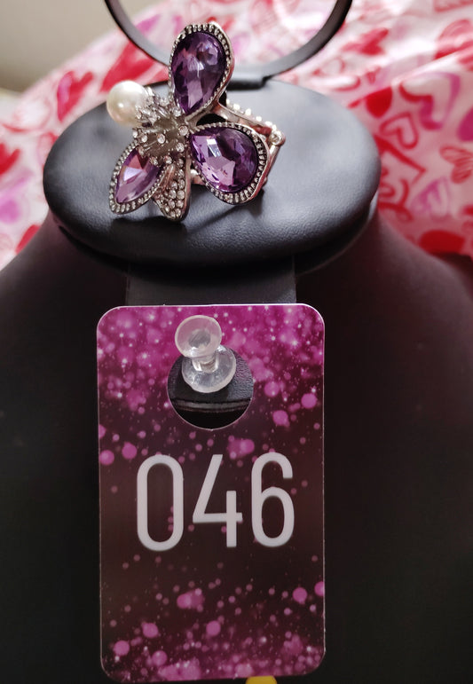 Floral purple ring