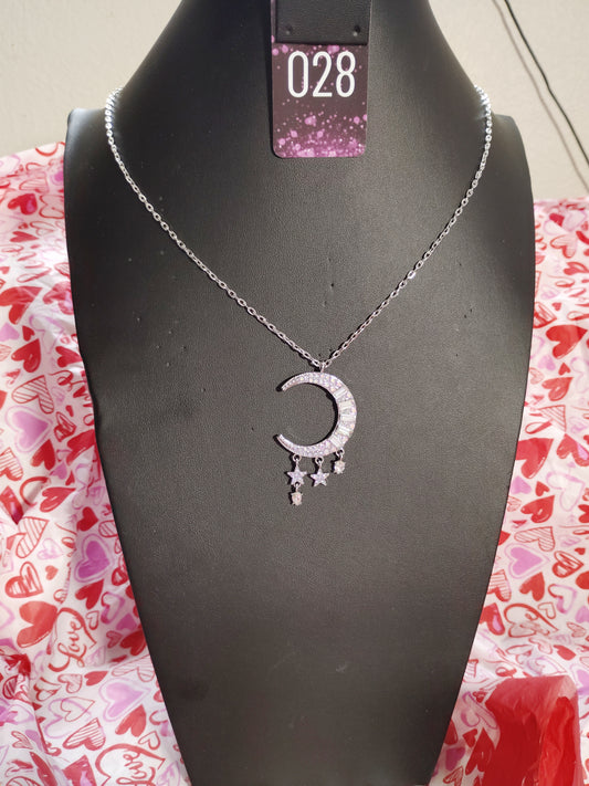 Lunar purple necklace