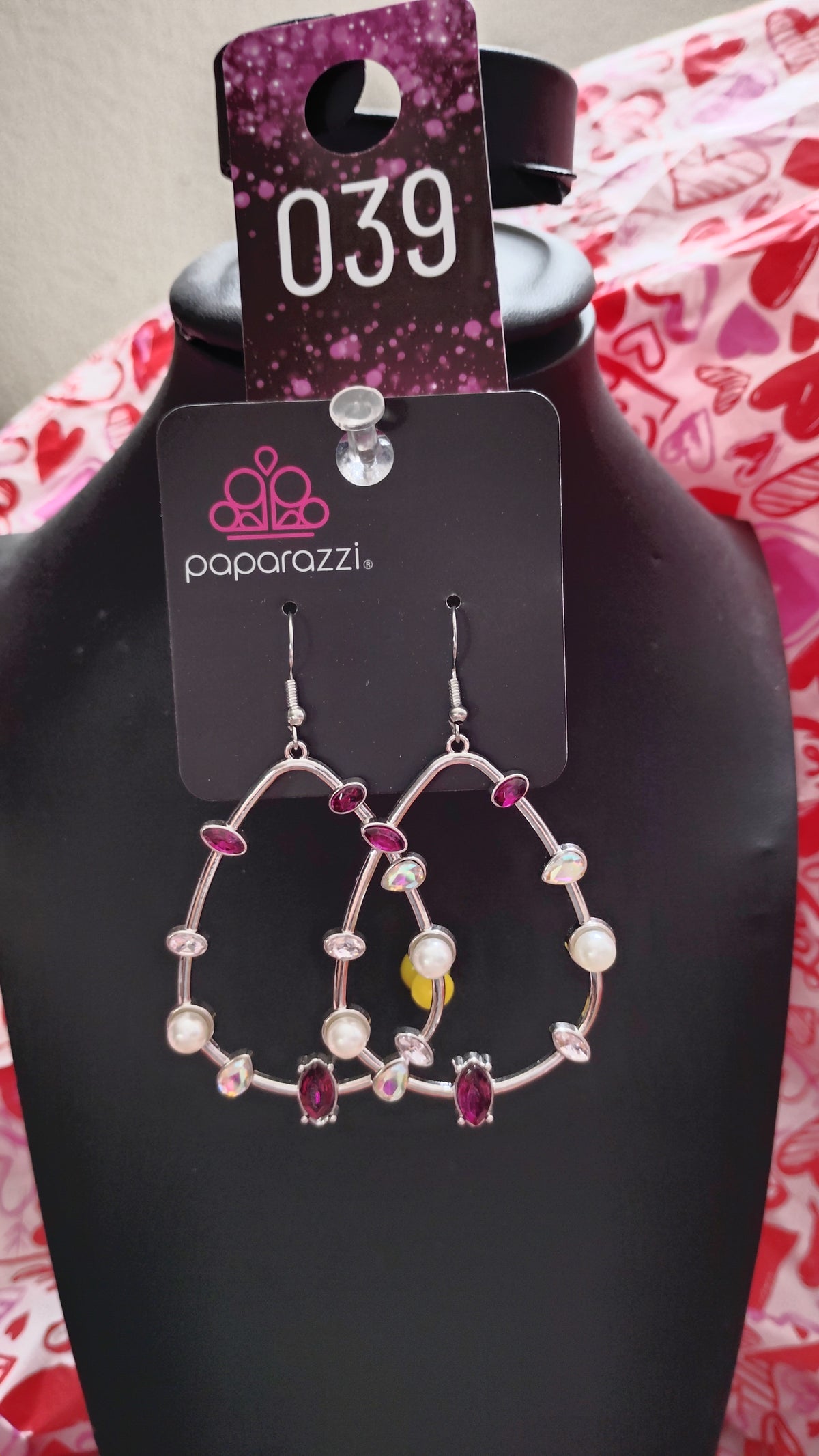 Dazzling pink earrings
