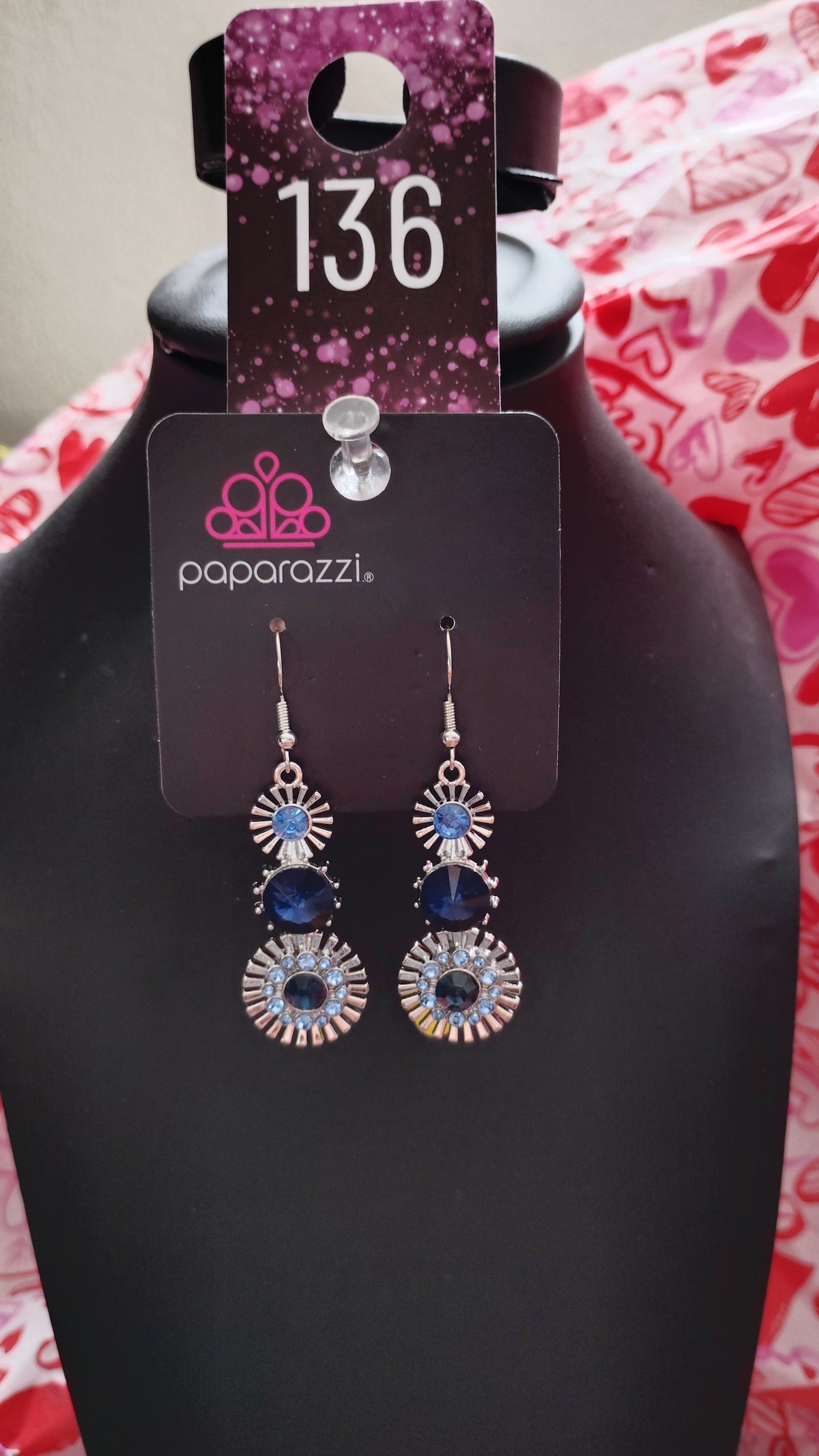 Dedicated blue earrings