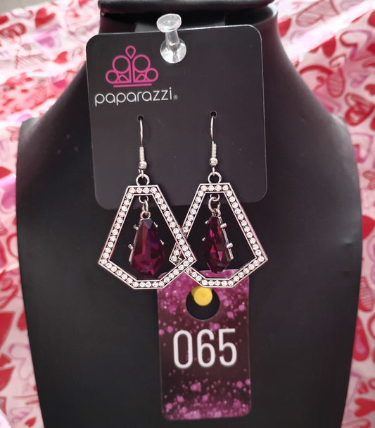 Poshly purple earrings