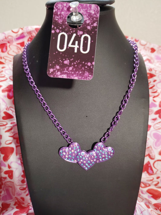 Lovestruck purple necklace